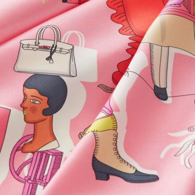 カレ 70 - ピンク - レディス, スカーフ、ショール＆マフラー